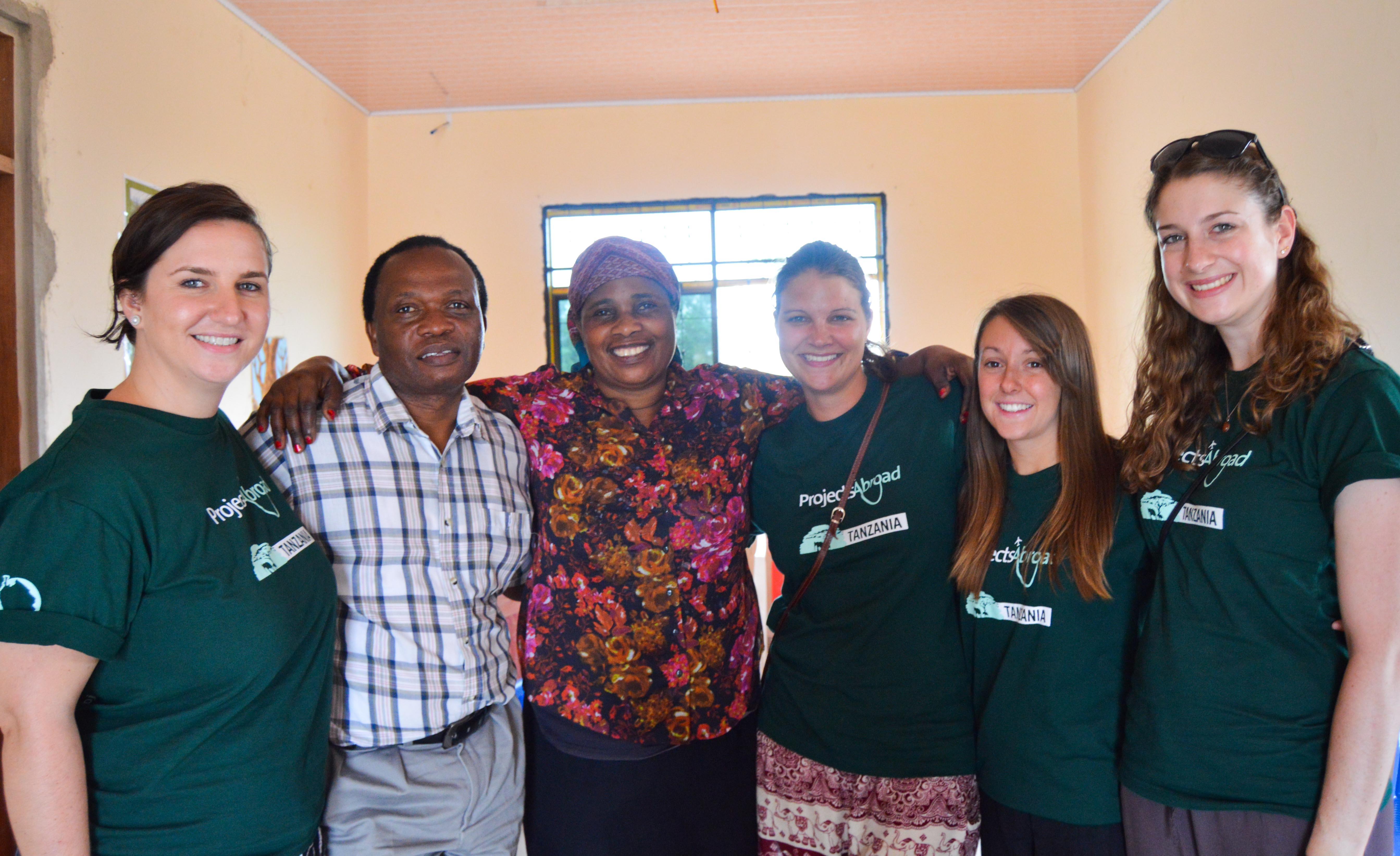 A group of Projects Abroad interns during a medical outreach whilst on their occupational therapy internship in Tanzania. A group of Projects Abroad interns are pictured at a medical outreach during their occupational therapy internship in Tanzania.